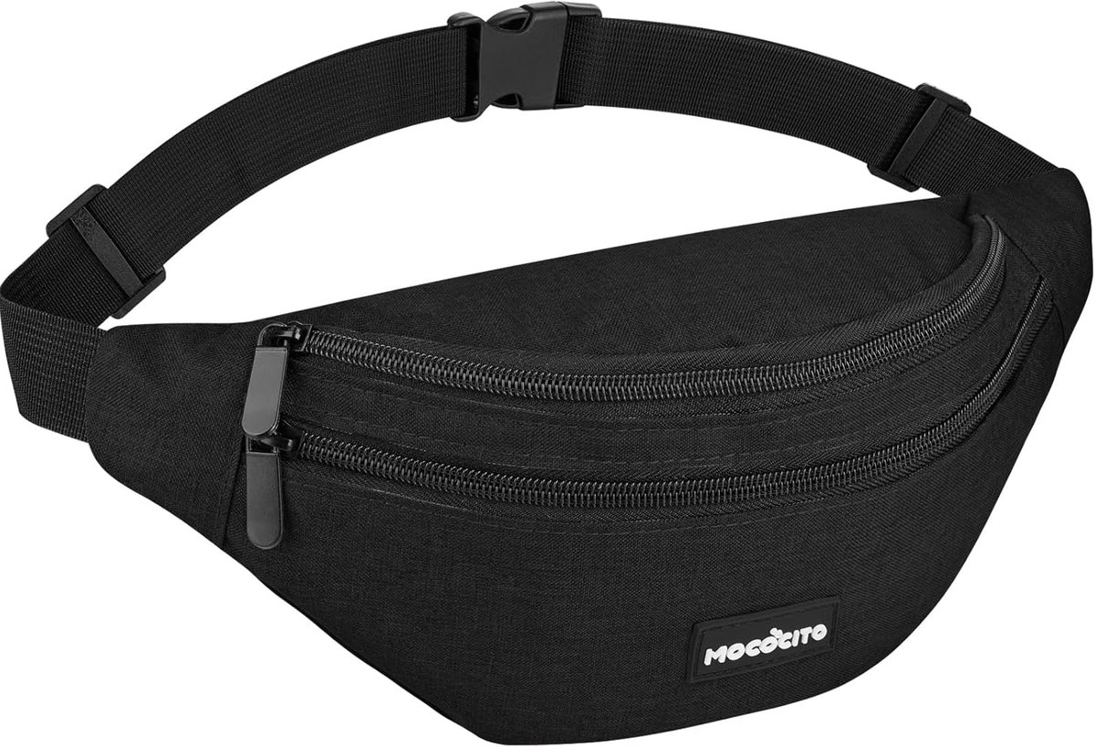 SnelShoppen - Trendy Waterproof Waist Bag voor Mannen & Vrouwen, MOCOCITO Crossbody Abdominal Bag, Handenvrije Heuptas voor Sport, Reizen, Hiken, Fest