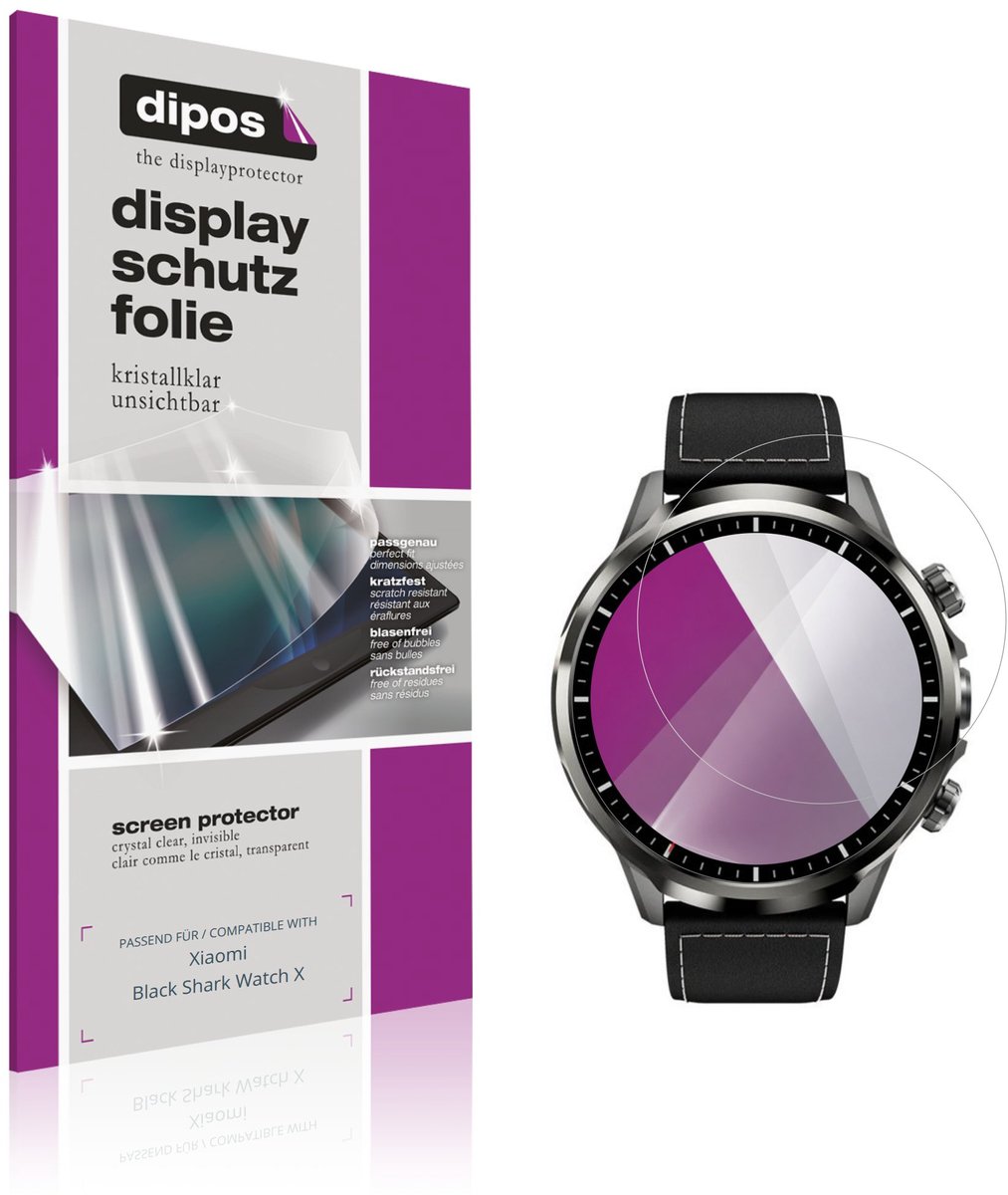 dipos – 6x Beschermfolie geschikt voor Xiaomi Black Shark Watch X | Krasbestendige & heldere Screenprotector Ultra-Thin