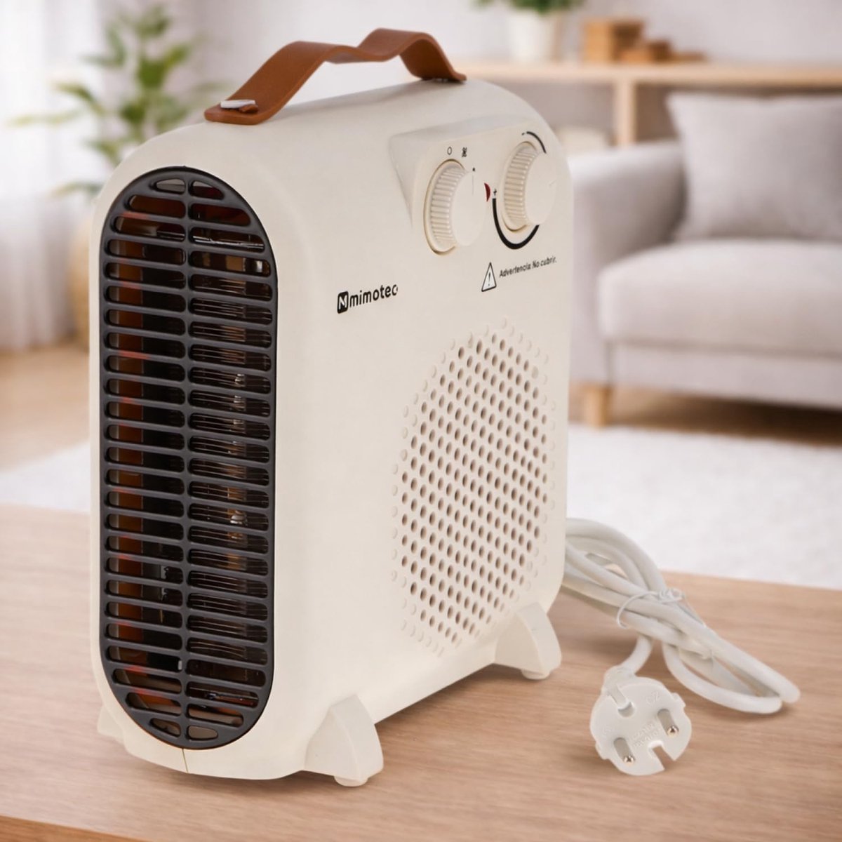 SnelShoppen - Compacte Elektrische Kachel 2000W met 3 Standen, Verstelbare Thermostaat, Stil <53 dB, Oververhittingsbeveiliging, Ideaal voor Slaapkame