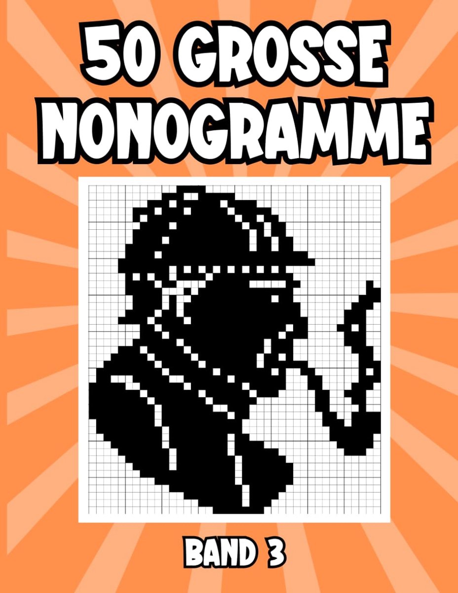 SnelShoppen - 50 Grote Nonogrammen Band 3: Logische Japanse Puzzels voor Beginners en Profis, Breinbrekers, Denkspelletjes, Versterk je Logica en Crea