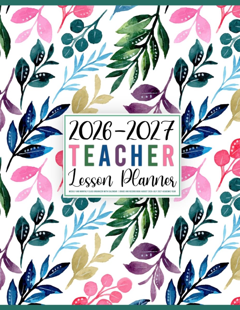 SnelShoppen - Teacher Lesson Planner 2026-2027 | Week- en Maandplanner voor Klassen met Kalender, Cijfer- en Registratieboek, August 2026-Juli 2027, M