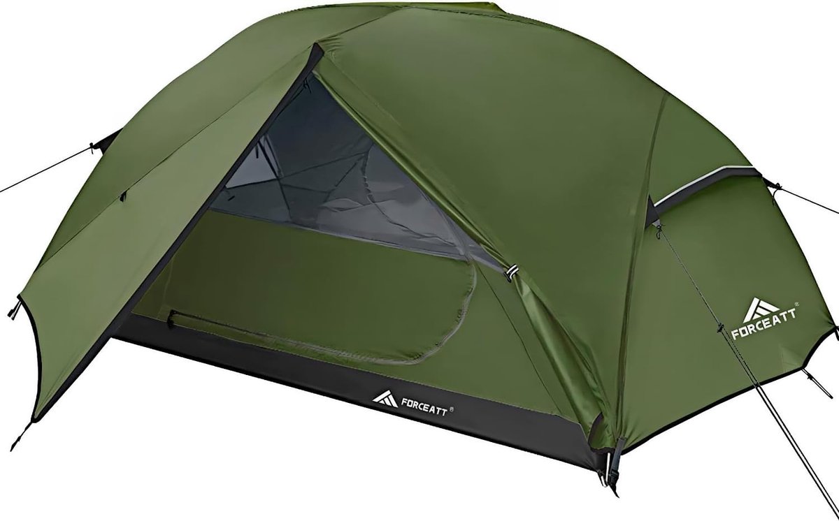 SnelShoppen - Forceatt Camping Tent 2-3 Persoons Waterdichte Tent PU3000mm Lichtgewicht Draagbare Tent Voor Wandelen Backpaken Eurohike