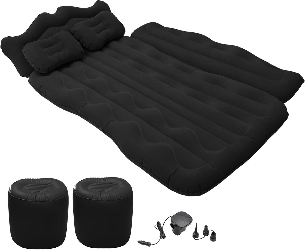 SnelShoppen - Inflatable Auto Luchtbed Achterbank 67" L 43" W - Comfortabel Car Camping Matras met Pomp - Universeel voor SUV's - Ideaal voor Reizen e
