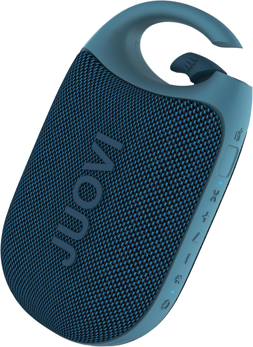 Bluetooth-luidspreker met IP68 waterdichtheid, 24 uur batterijduur en clip voor buitengebruik