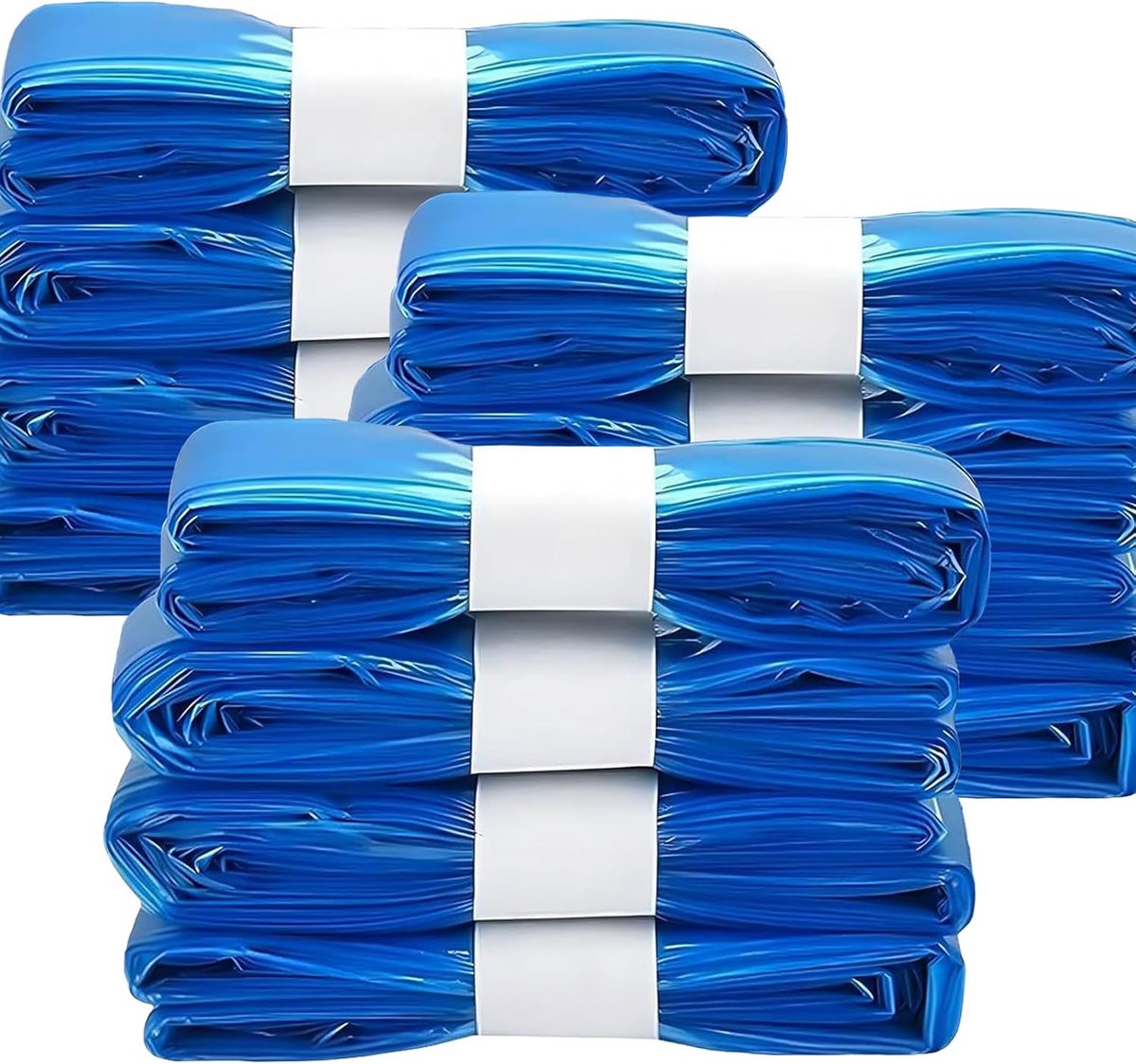 SnelShoppen - Pack van 12 Kattenbakvulling Vervangzakken Geschikt voor Litter Locker, Antigeur, Antibacterieel, 4.5 m, Lekvrij, Stevige PE Materialen
