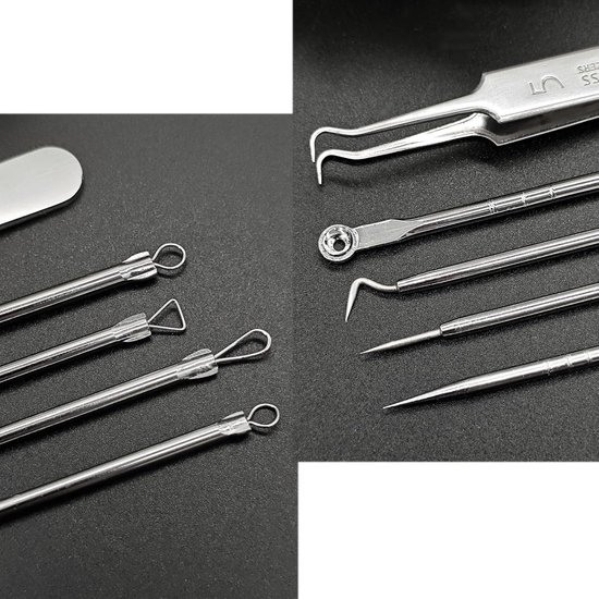 SnelShoppen - 5x Blackhead Remover Tool Set, Comedone Extractor, Milia ...