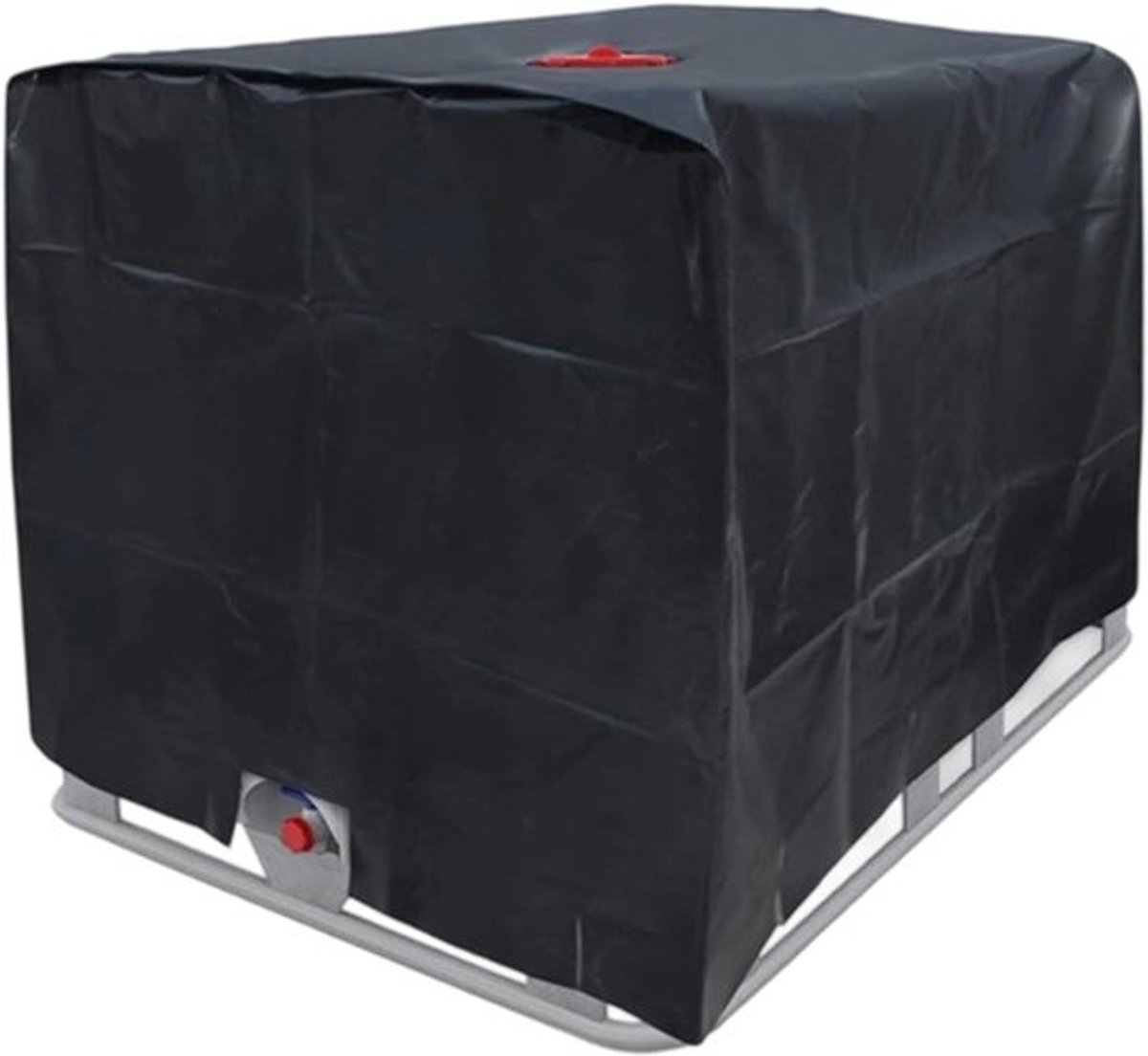 Waterdichte beschermhoes - watertankhoes - Kleurvaste beschermhoes - emmerhoes - Geschikt voor watercontainer van 275 gallon - Stofdicht - waterdicht - stofdicht en warmte-isolerend - Tuinemmerhoes - voor buiten watercontainer 1000 liter