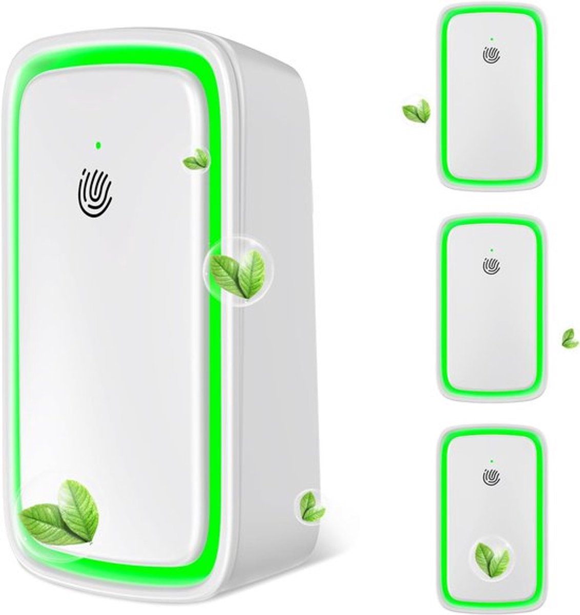 4-pack plug-in negatieve ionen luchtreiniger - Luchtreiniger - Negatieve ionen luchtreiniger - Luchtreiniger voor thuis - Negatieve ionen luchtreiniger - Wit