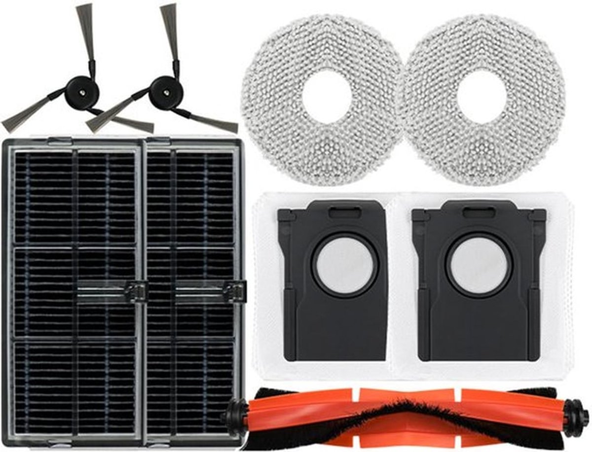 Accessoires geschikt voor Dreame S30 PRO ULTRA/X40/X40 PRO robotstofzuigers, waaronder de hoofdborstel, zijborstel, filter, dweil en stofzak