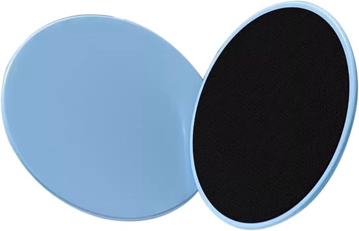 Fitness Schijven - Volledige Lichaamsworkout - Slijtvaste ABS Constructie - 17,5 cm Diameter - Blauw
