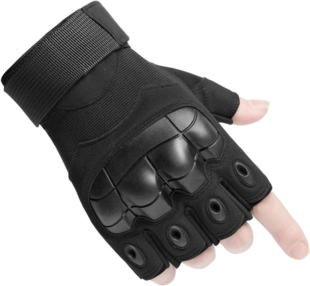 SnelShoppen - Half Finger Tactical Gloves - Militaire Handschoenen - Ademend - Fietshandschoenen - Motorhandschoenen - Geschikt voor Airsoft, Paintbal
