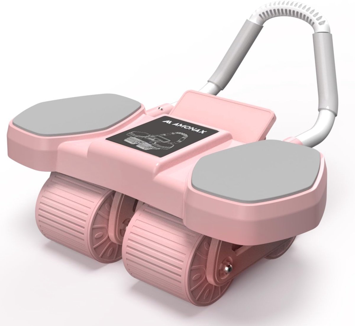 SnelShoppen - Abdominal Trainer Ab Roller met 4 Wielen, Elbow Support en Dubbel Veersysteem - Ideaal voor Core Training, Fitness en Spieropbouw voor M