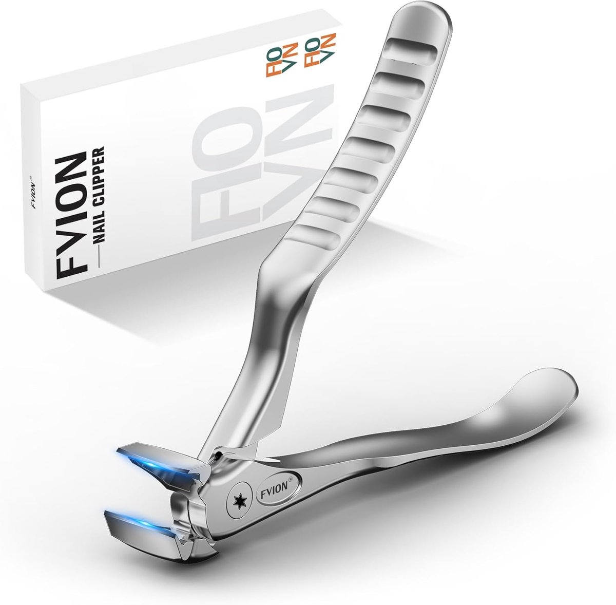 SnelShoppen - Ergonomische Nagelknipper voor Senioren - Hoekige Hoofd Nagelknippers voor Dikke Teennagels en Vingernagels - Brede Opening, Precisie Na
