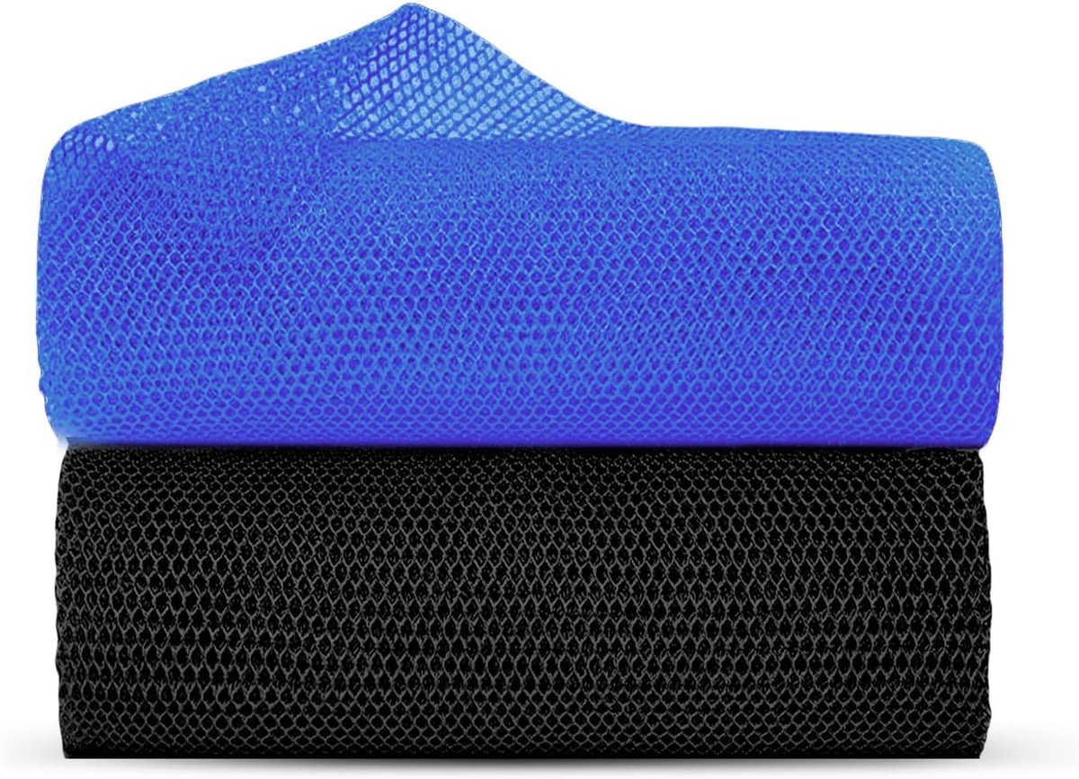 SnelShoppen - Flintronic Douchedoek 2 Stuks Exfoliërende Douchehanddoek 30 x 80 cm - Ideaal voor Bad, Sauna, Camping en Sport - Sneldrogend, Zacht en