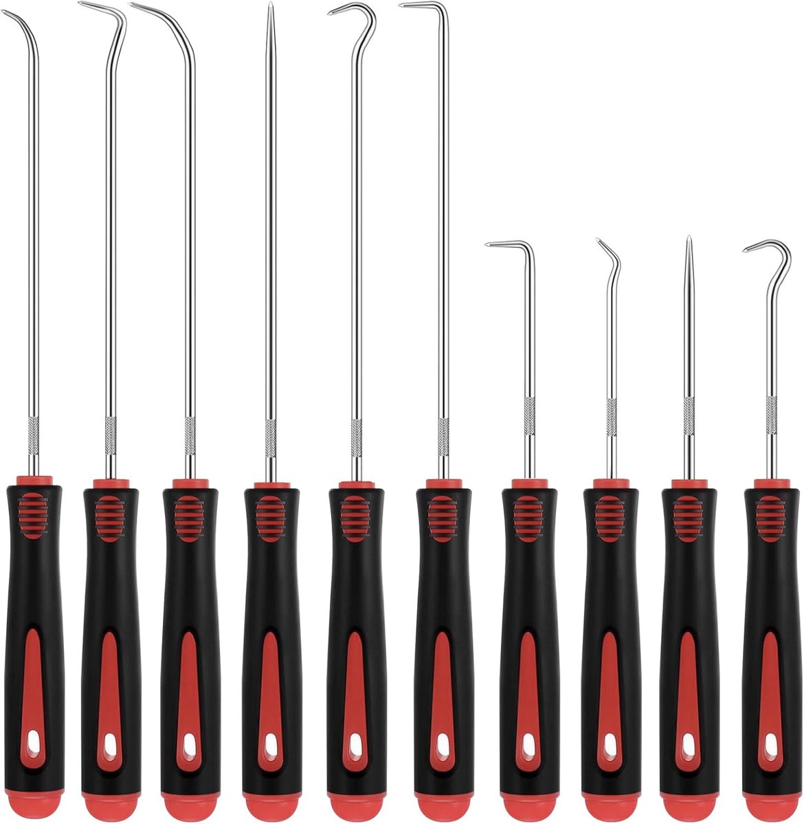 SnelShoppen - 10-delige Precisie Stick & Haak Kit voor Auto O-Ringen en Slangen - Universele Gereedschapset voor het Verwijderen van Rubber & Hoses -