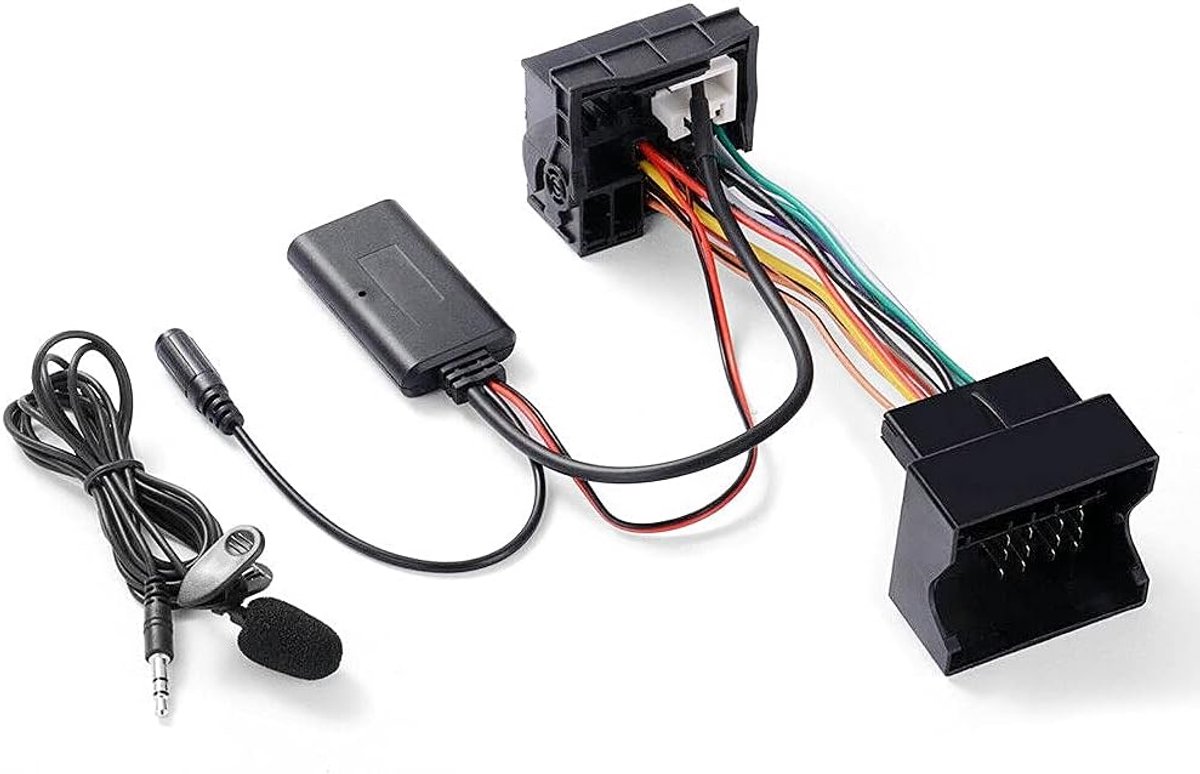 SnelShoppen - Audio Adapter Bluetooth Kabel Ontvanger Muziekspeler met Microfoon voor Peugeot 207 307 407 607 807 408 508 Citroen C1 C2 C3 C5 C6 C8 DS