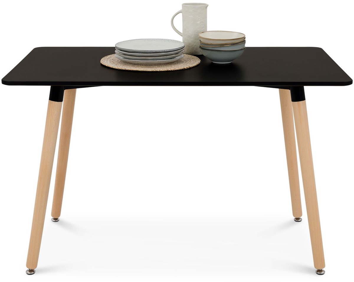 Eettafel SHANNON 120 x 70 cm – Zwart