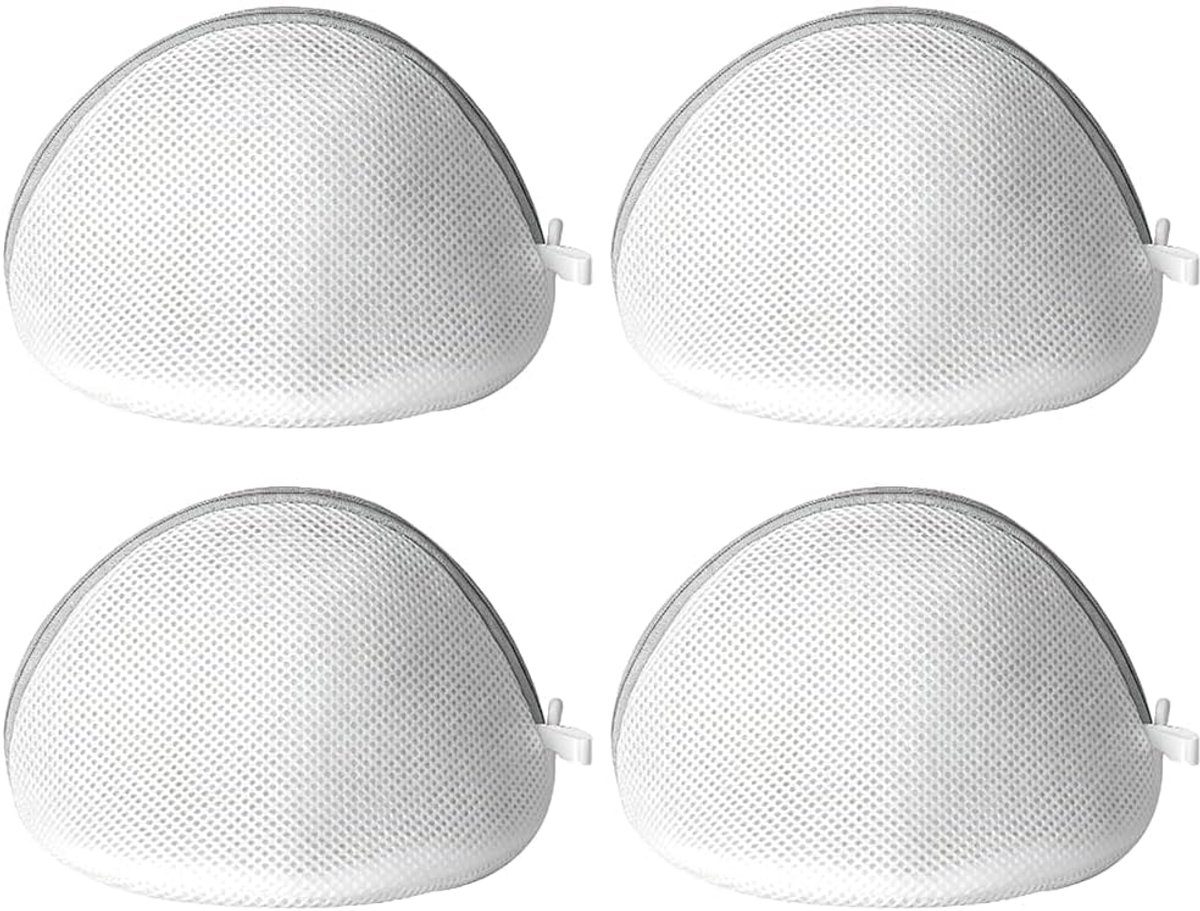 SnelShoppen - 4 stuks wasnet voor wasmachine, waszak voor beha's, ondergoed en sokken, waszak met ritssluiting, fijn netweefsel voor dagelijkse verzor