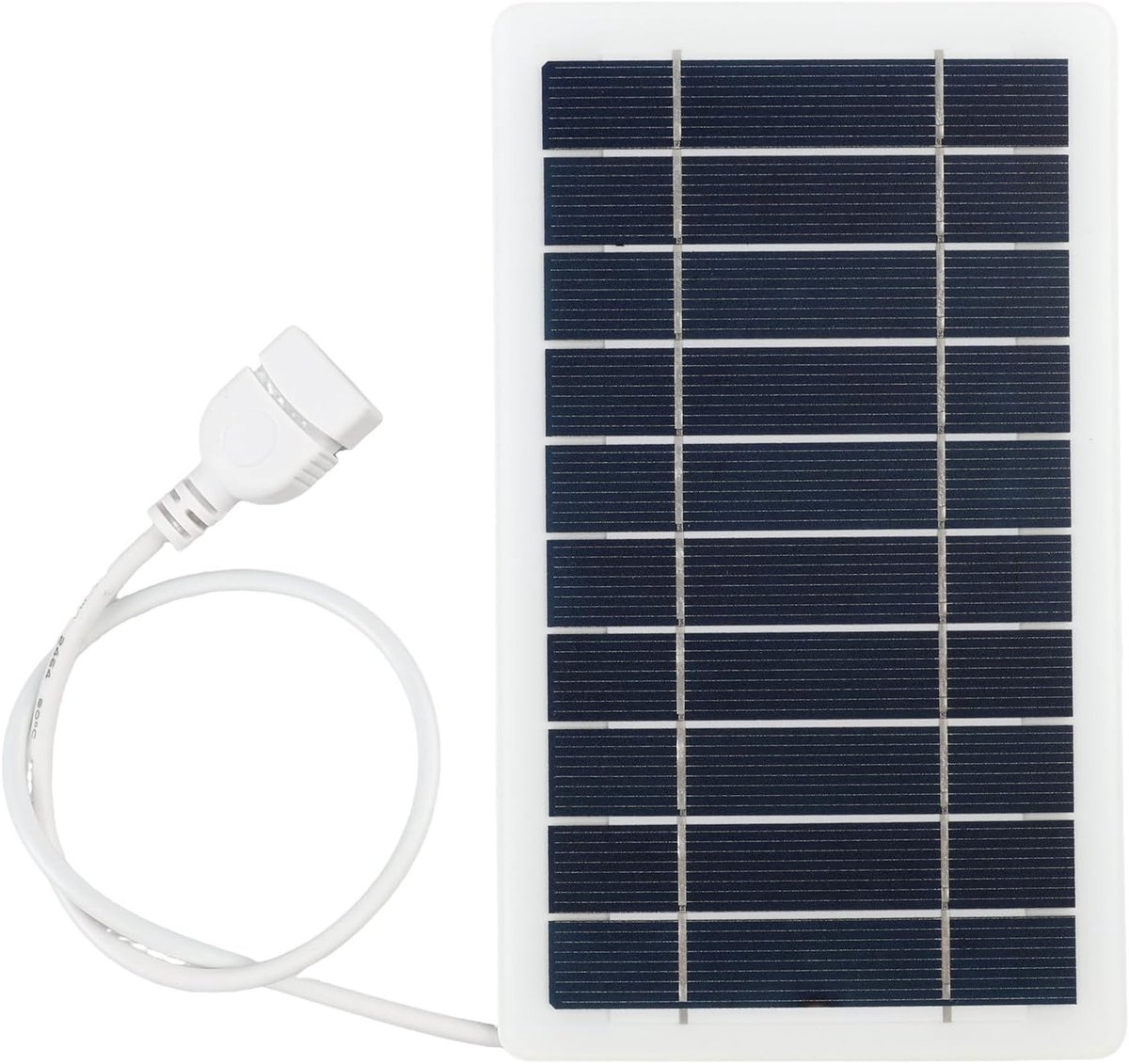 SnelShoppen - Draagbaar Zonnepaneel 5V 2W met USB-Poort, Powerbank op Zonne-energie voor Telefoon, Outdoor Activiteiten, Camping, Wandelen, Lichtgewic