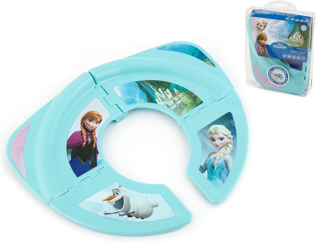 SnelShoppen - Vouwbare Toiletverkleiner voor Kinderen - Hoogwaardige Kwaliteit - Robuust en Duurzaam - Frozen Thema - Ideaal voor Thuis en Op Reis - B