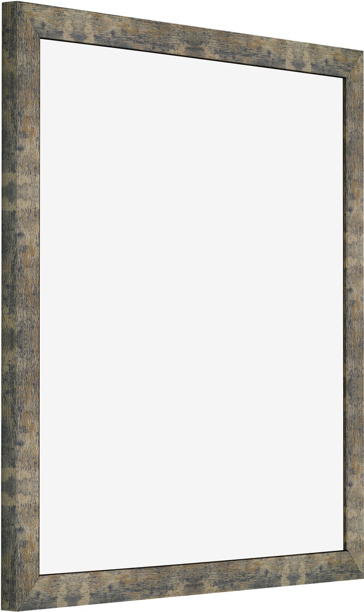 Fotolijst 50x50 cm - MDF - Blauw Goud Gemeleerd - Benno