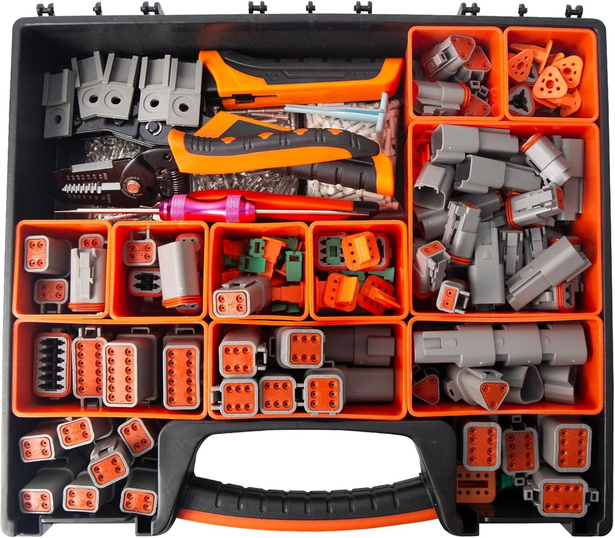 SnelShoppen - Deutsch Connector Kit 924 Pcs Auto Elektrische Verbinding Kit voor DT Series 2 3 4 6 8 12-Pin Connectoren, Inclusief Wedgelock & Pin Ext
