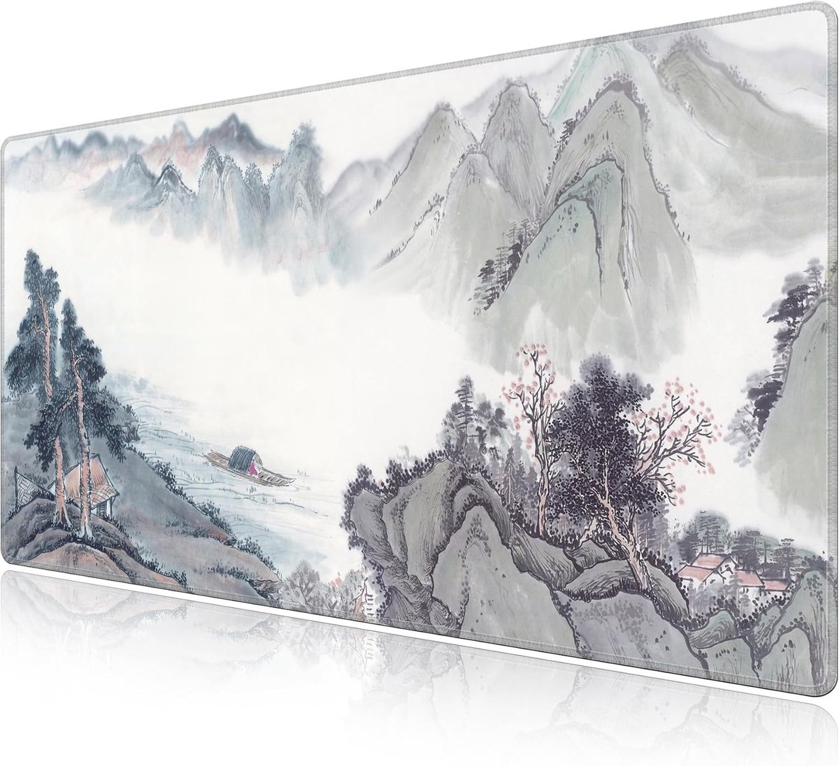 SnelShoppen - XXL Gaming Muismat 70x40 cm - Premium Speed Mouse Pad met Antislip Rubber - Grote Bureau Beschermer met Elegante Kunstprint - Perfect vo