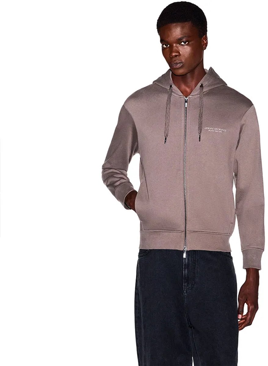 Armani Exchange Xm001293_af20934 Sweatshirt Met Rits Grijs S Man