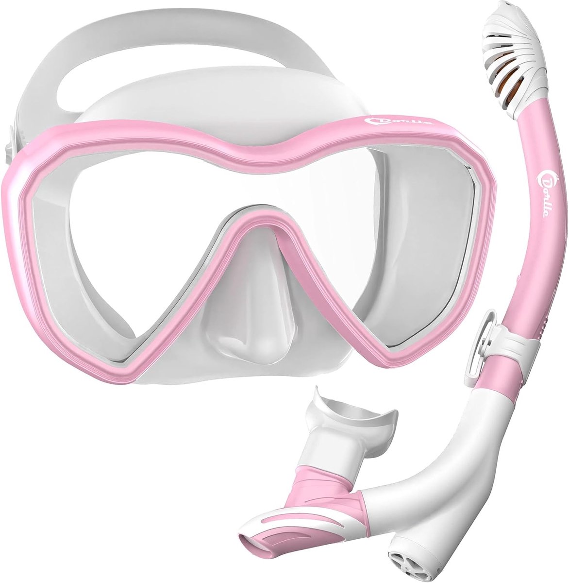 Verbeterd panorama-snorkelmasker - Waterdicht, anti-condens, anti-lek - Gehard glas - 3-kanaals Premium Dry snorkel - Volwassenen