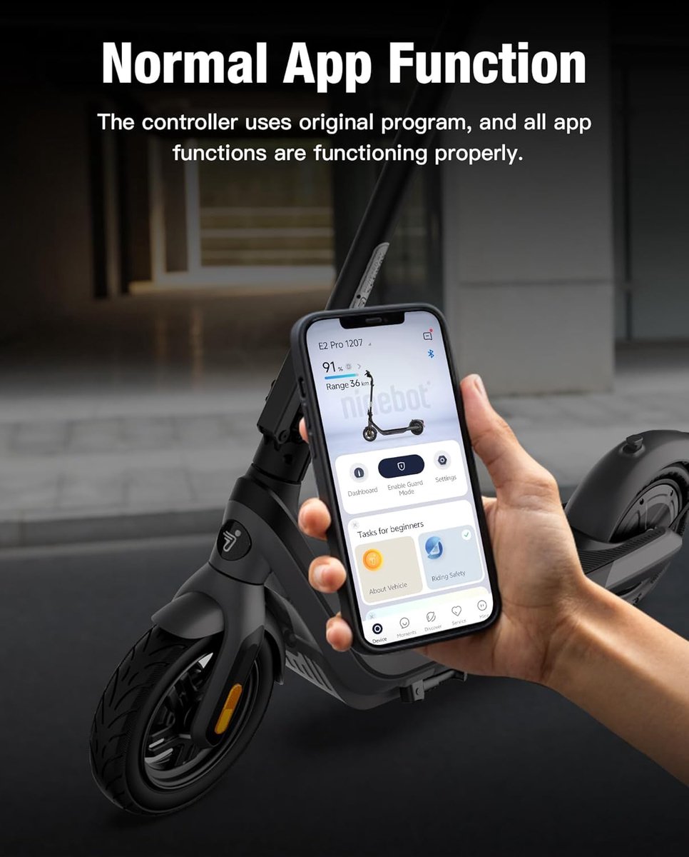 SnelShoppen - Elektrische Scooter Controller voor Kickscooter, 32 km/u, Moederbord Regelaar, Geschikt voor Segway Ninebot E2 Pro, Metalen Koellichaam,