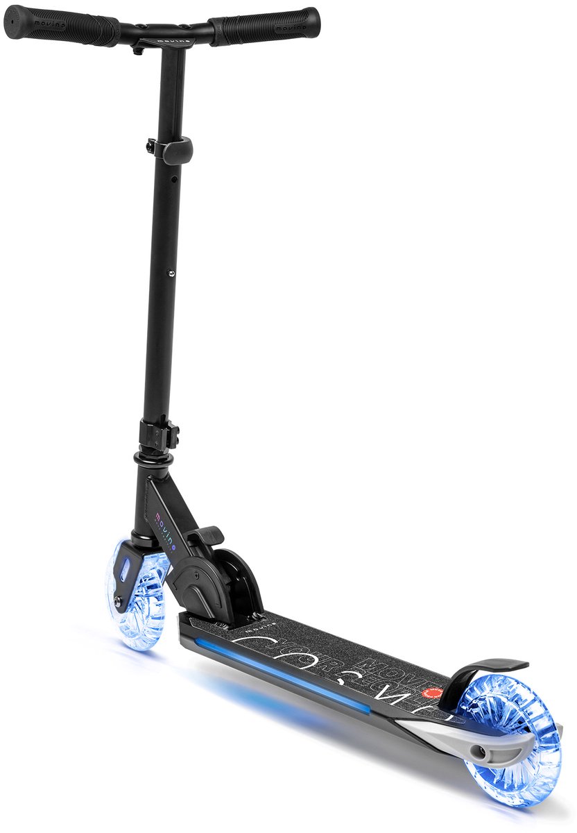 Movino Cosmo2 - Step - voor Jongens en Meisjes - Draagkracht tot 100 kg - Kinderstepjes - Lagers ABEC-7 - Verlichte wielen en platform - Aluminium - Verstelbaar stuur