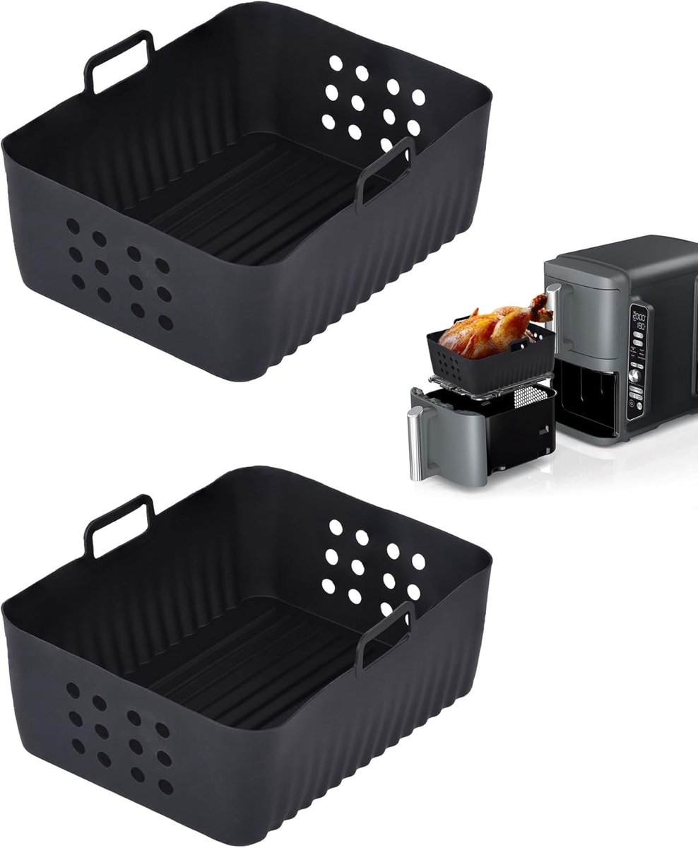 SnelShoppen 2 Siliconen Bakvormen voor Air Fryer Ninja Double Stack XL SL400EU SL400EUCP Accessoires voor Airfryer Foodi Max Dual Zone 9 5 l AF300