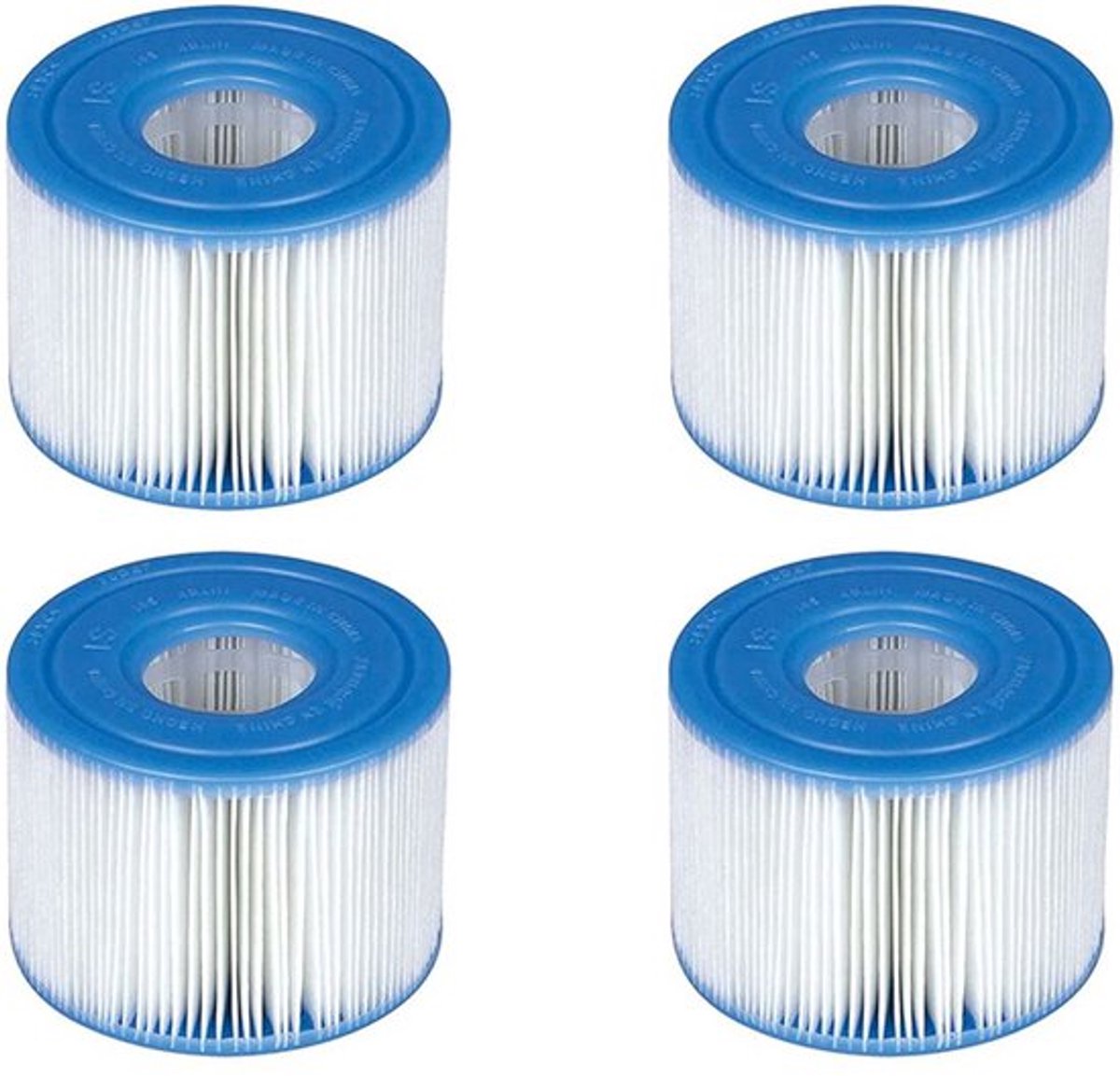 4 stuks geschikt voor Intex Spa Filtercartridge Type S1 - 29001