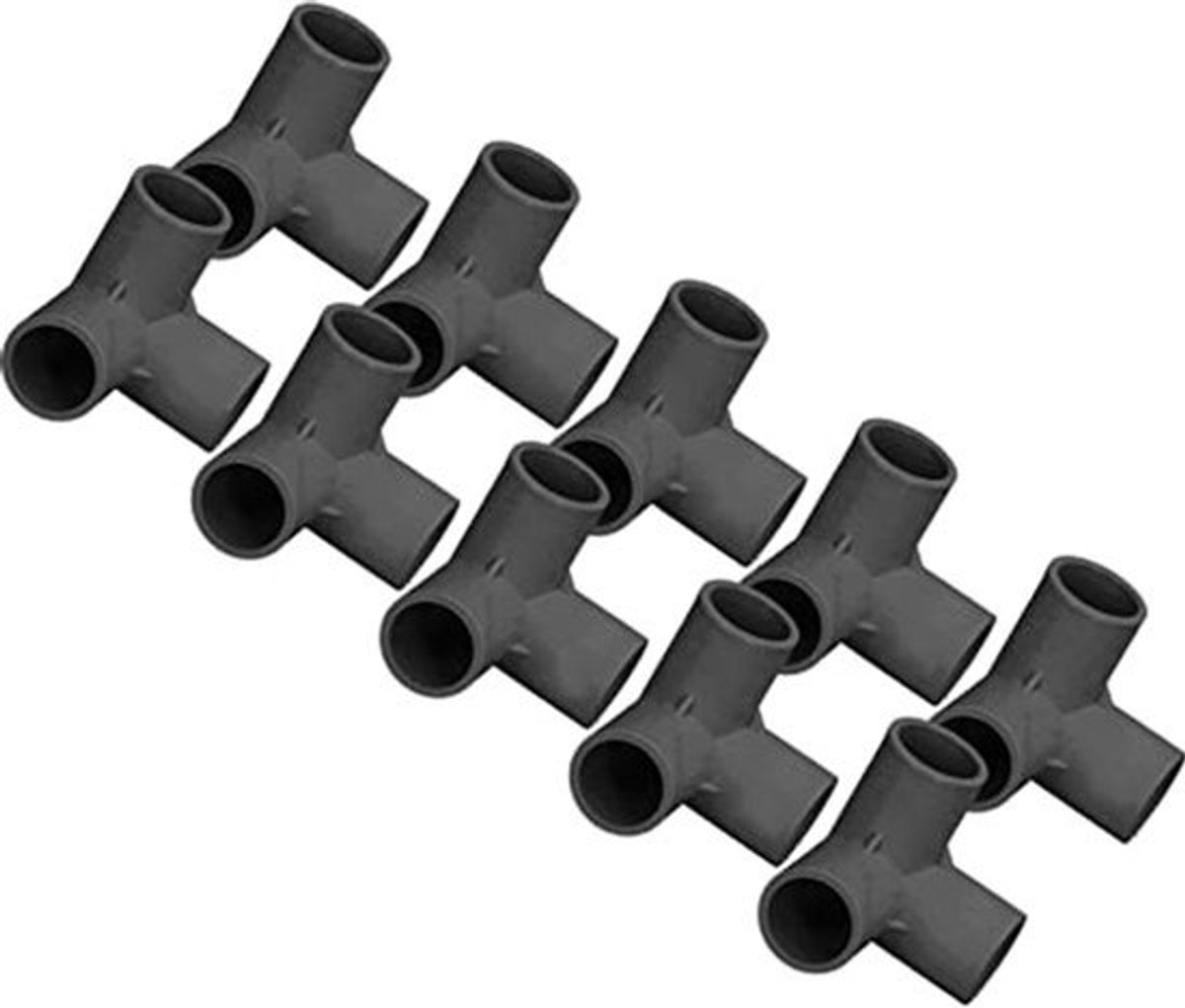 10 Pcs PVC Fittingen - 3-Weg Elbow Verbindingen - 25mm Binnen Diameter