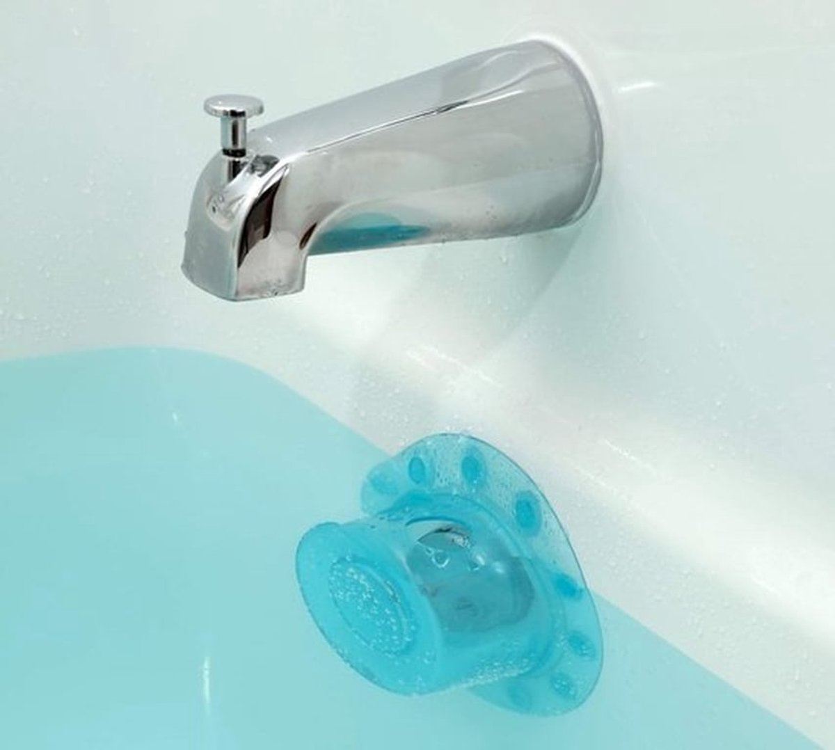 1 STUK Bodemloos Bad - Overloop Afvoerdeksel voor Bad -Badkuip accessoires- Spa & Badaccessoires - Waterstop - Badkuip waterniveau verhogen anti-overloop waterstop dop