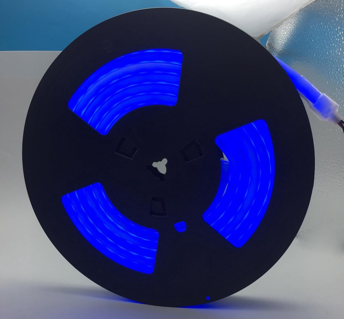 SnelShoppen - Neon LED Strip Blauw 12V Silicone Waterdicht voor Binnen en Buiten Decoratie, 5 Meter, Flexibel en Corrosiebestendig voor Feesten, Tuin
