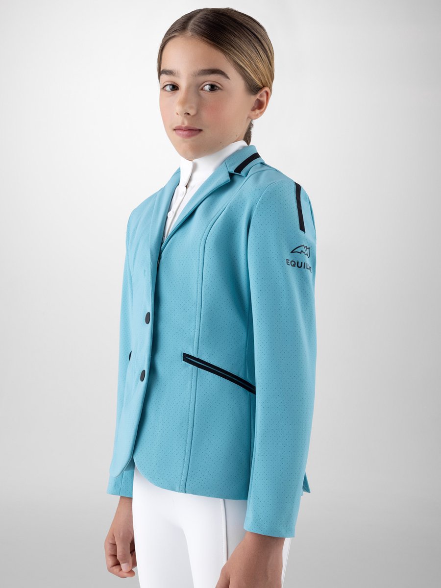 Equiline SS25 Wedstrijdjasje Gracy Junior-Aqua-158-170