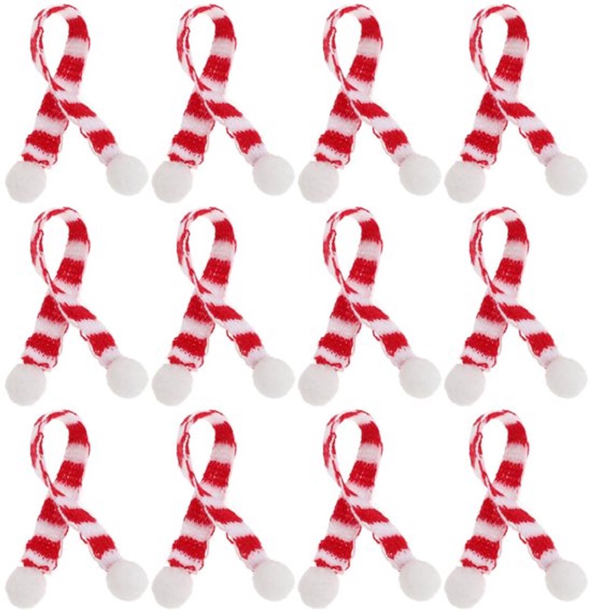 12 stuks en witte mini kerst sjaal kerststrepen wijnfles gebreide sjaal pop cover kerstfeest ornament decoratie accessoires
