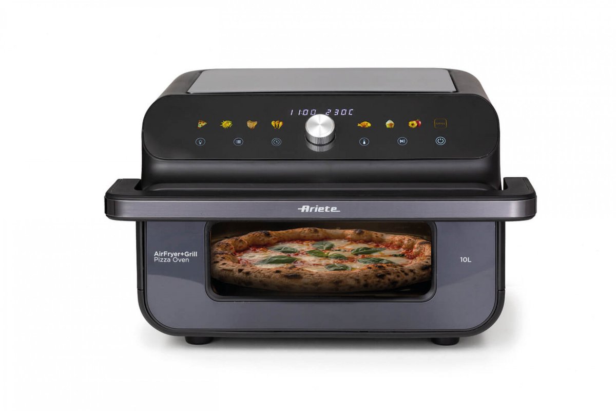 Ariete 4649/00 Airfryer + Pizzaoven & Grill – 10L – 2000W – Pizza tot 30 cm – 8 Programma's – 230°C