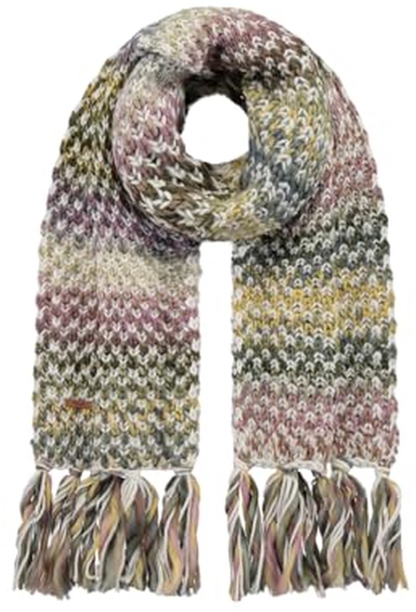 Dames Sjaal - Warme Accessoire - Stedelijk Buitenleven - Unieke Geverfde Draad - One Size - Lichtgroen