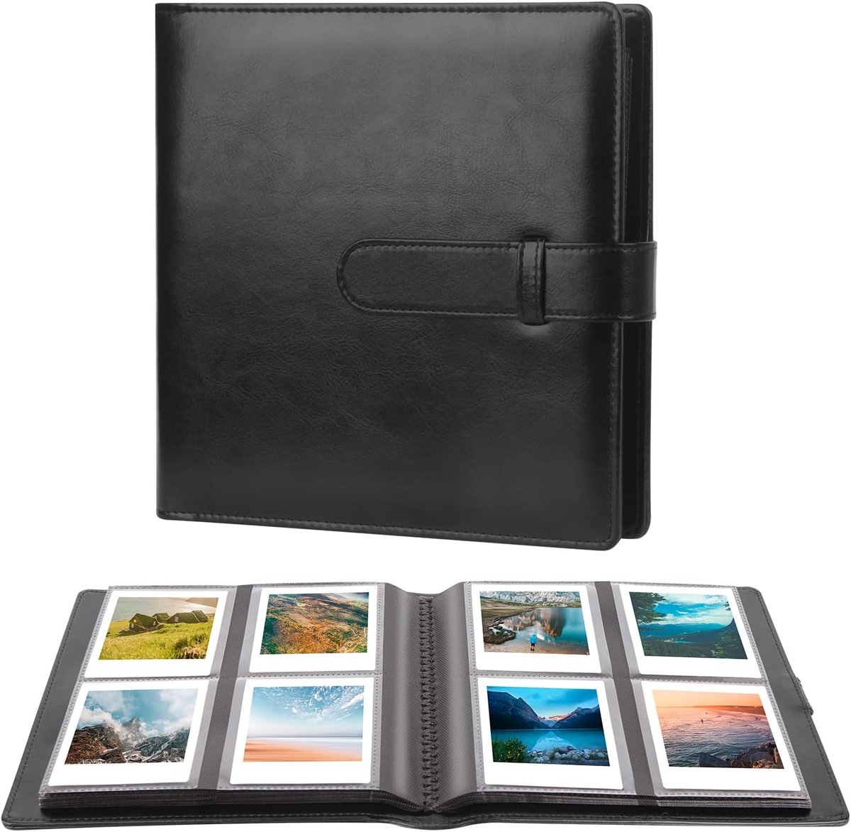 SnelShoppen - 288 Zakken Fotoalbum voor Instant Camera's - Zwart - Compatibel met Fujifilm Instax Square SQ1/SQ6/SQ10/SQ20/SQ40 en Kodak Mini Shot - 3