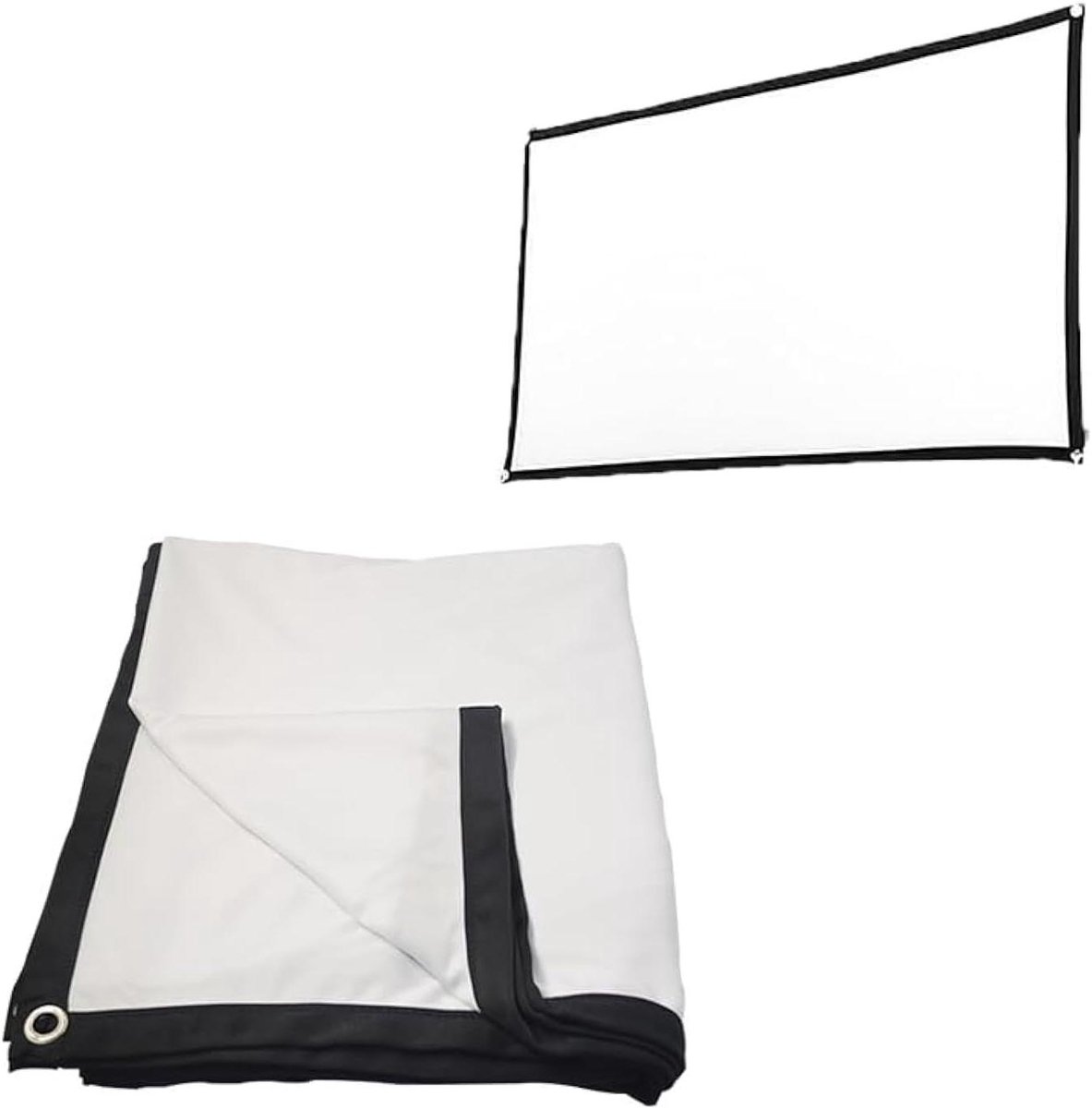 Projector Scherm - Draagbaar Scherm - Thuisbioscoop Maken - Hoog Contrast - 51 Inch - Wit