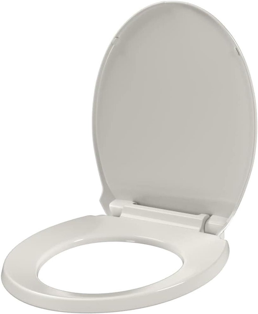 Toiletbril - WC zitting - Badkamer vernieuwen - Soft-close functie - 425 x 35 cm - Lichtgrijs