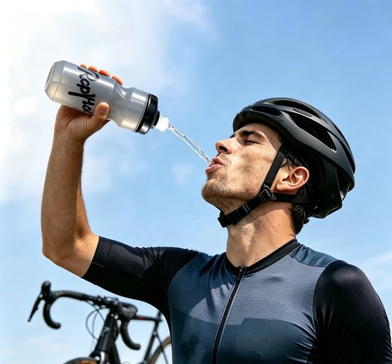 Bidon 710ml Fiets - Premium Grijs - Lichtgewicht Sportfles BPA-vrij - Fitness Waterfles - Geschikt voor Alle Bidonhouders - Vaatwasbestendig - Shakebeker - Recyclebaar & Sterk - Fietsaccessoires van Bidon — afbeelding 5