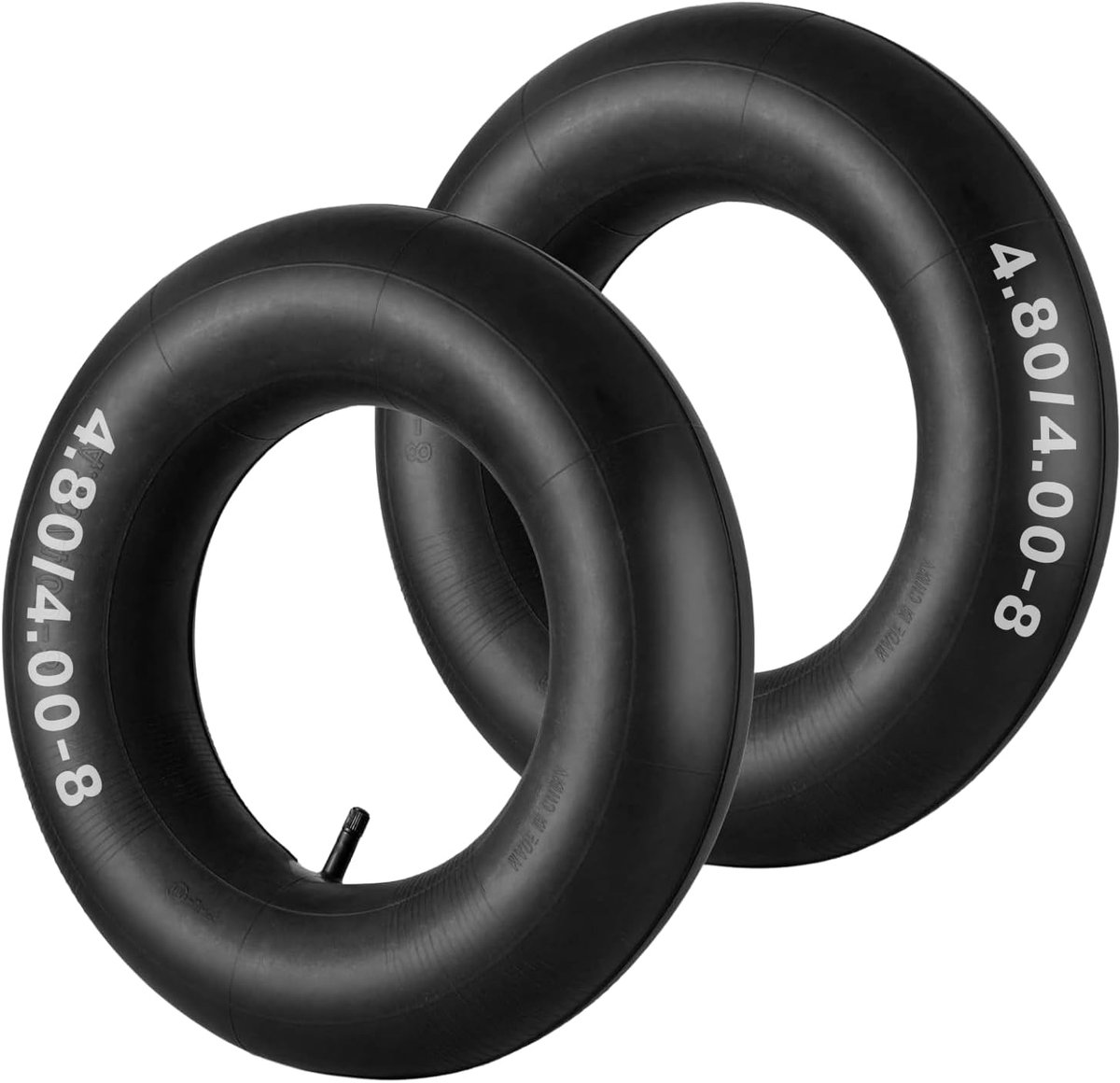 SnelShoppen - 2 Pack 4.80/4.00-8 Binnenbanden Zware Kwaliteit Vervangingsbanden voor Tuinwagens, Grasmaaiers, Unicycles en Meer - 8 Inch