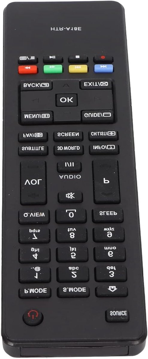 Tv-Afstandsbediening - Universele Bediening - Televisie Kijken - Direct Te Gebruiken - 10 Meter Bereik - Zwart