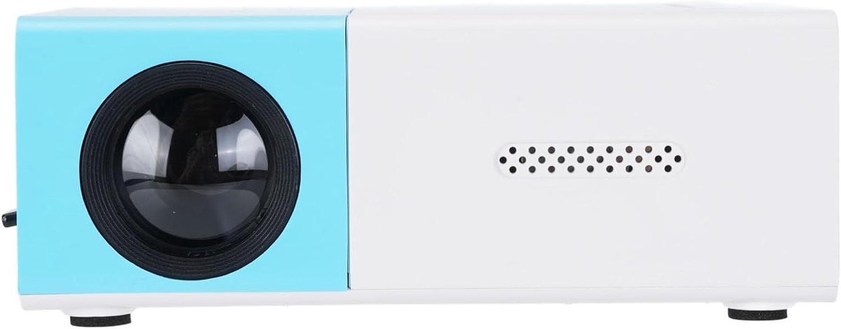 Draagbare Mini Projector - Kleine Beamer - Thuisbioscoop Creëren - 1080P Full HD - 5 inch Scherm - Blauw Wit