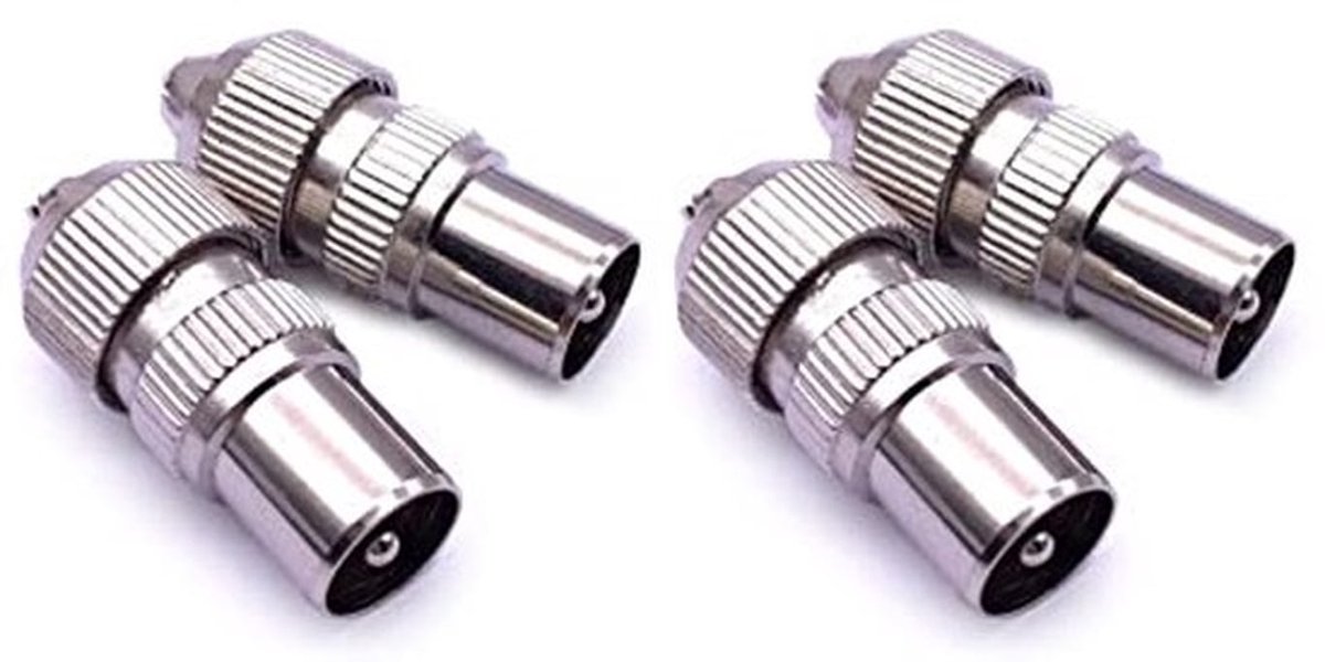 10 stuks metalen tv antenne coaxiale stekker, 5 x vrouwelijke en 5 x mannelijke tv antenne coaxiale kabel connectoren adapter, coaxiale/coax RF-kabelstekker coaxiale connector