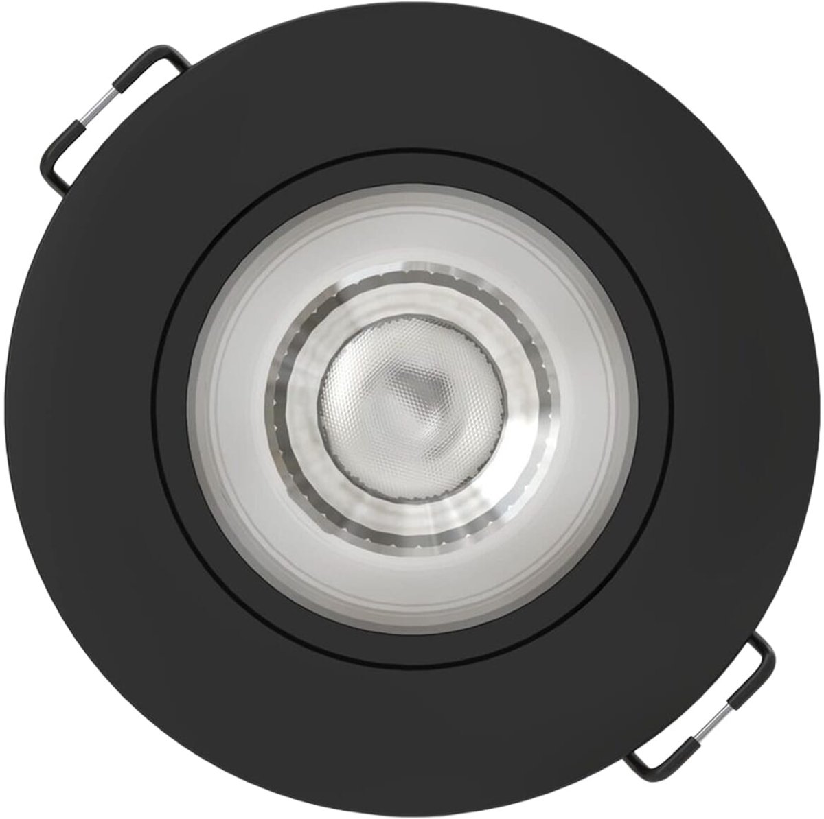 Modee LED Inbouwspot Rond - 4.8W 420 Lumen - 4000K Neutraal Wit - IP20 Ø80mm - Zwart - 1 stuk