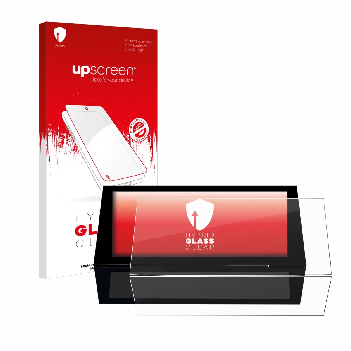 upscreen - Screenprotector voor Peugeot 308 2022 Infotainment System 10" - Folie Beschermfolie Beschermglas transparant